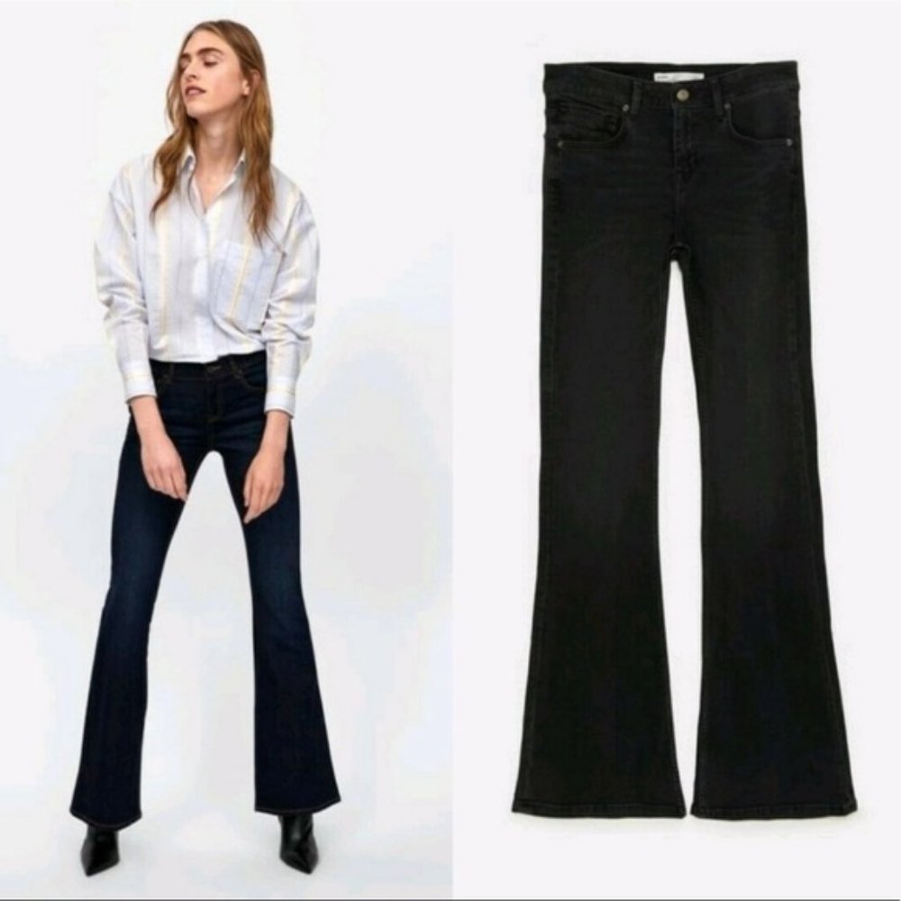 Zara Flare Jeans - Z1975 (Black)